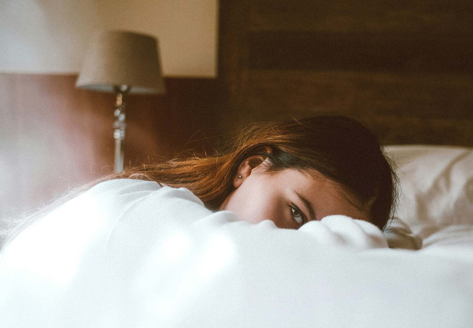 Woman in bed